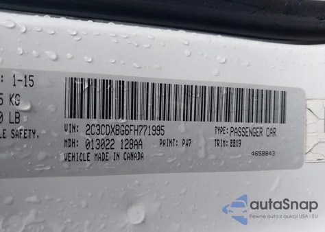 2015 Dodge Charger Se z USA, uszkodzony, nr VIN 2C3CDXBG6FH771995